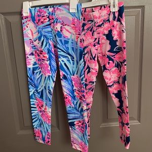 Two pairs of Lilly Pulitzer printed leggings